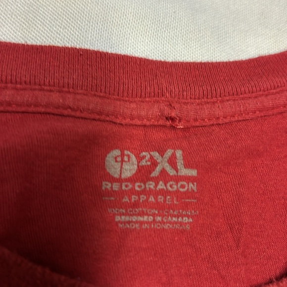 RDS Men’s Red Dragon Centre Logo Size 2XL - Picture 2 of 6